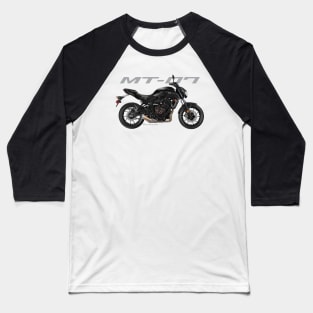 Yamaha MT-07 19 black, sl Baseball T-Shirt